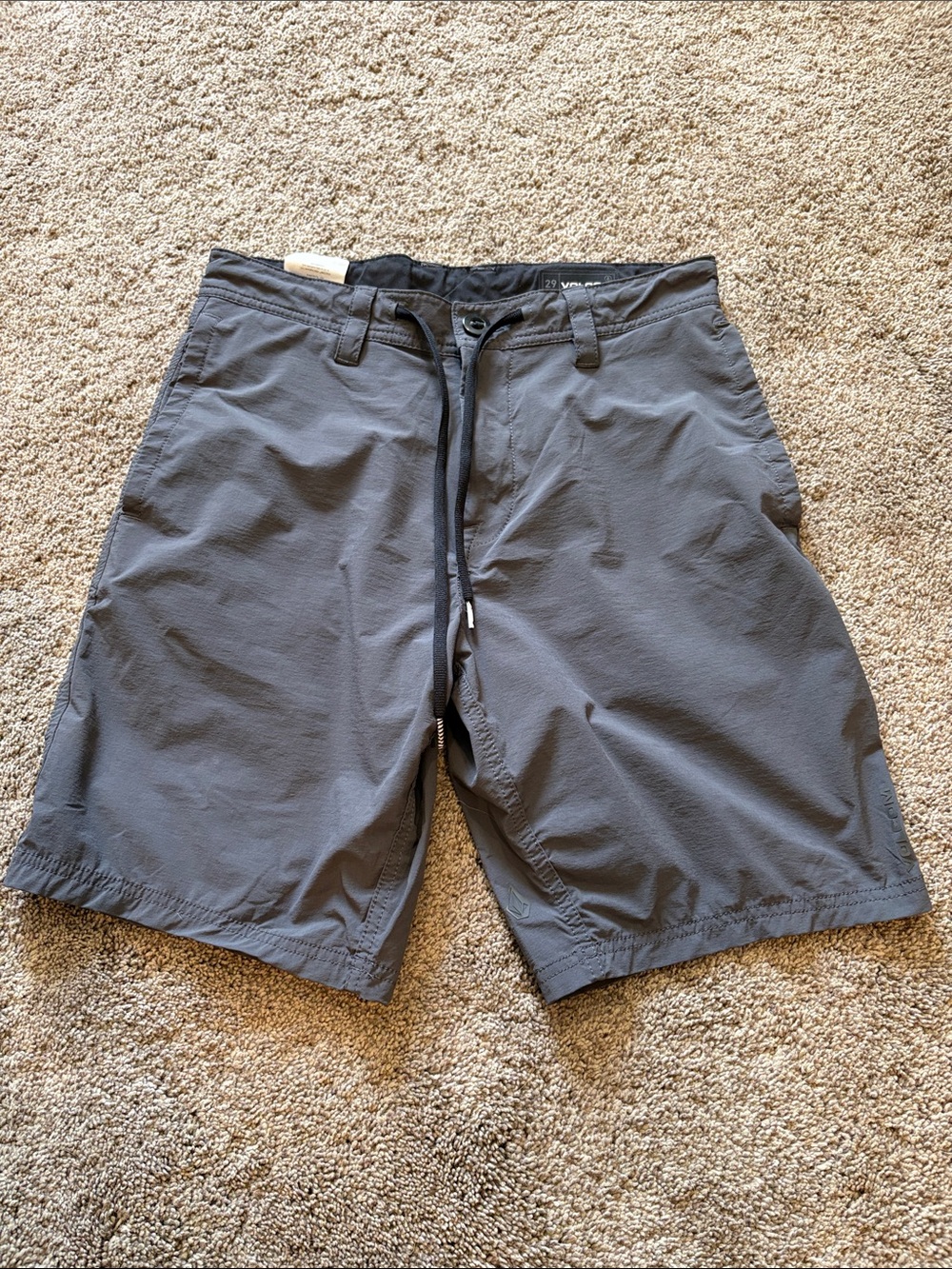 Volcom Men's Charcoal Gray Hybrid Shorts